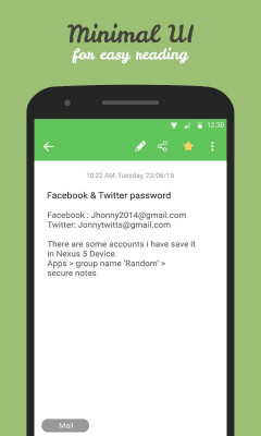 Скриншот приложения Secure Notes - №5