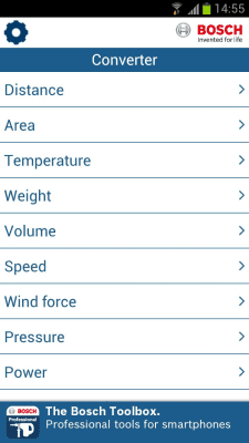 Скриншот приложения Конвертер единиц измерения от Bosch - №2