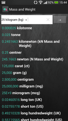 Скриншот приложения Конвертер Величин от xDevx - №3