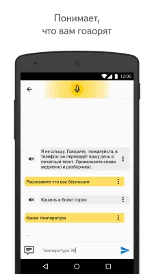 Скриншот приложения Яндекс Разговор: помощь глухим - №1