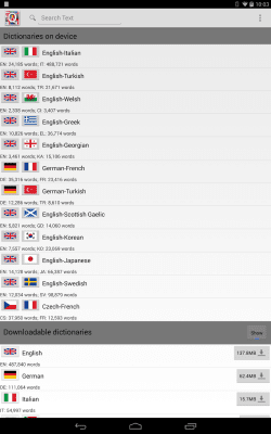 Скриншот приложения QuickDic Offline Dictionary - №5