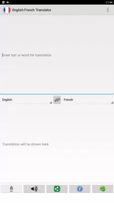 Скриншот приложения Французский переводчик - №1