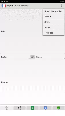 Скриншот приложения Французский переводчик - №3