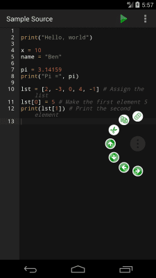Скриншот приложения Python Programming Interpreter - №3