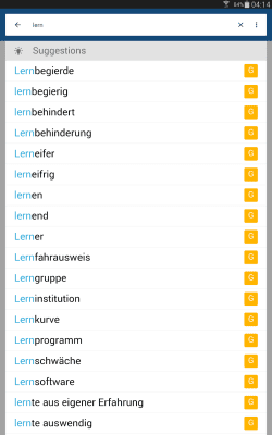 Скриншот приложения German English Dictionary & Translator - №6