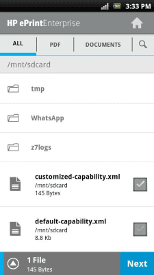 Скриншот приложения HP ePrint Enterprise (service) - №6