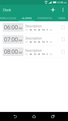 Скриншот приложения HTC Часы - №2
