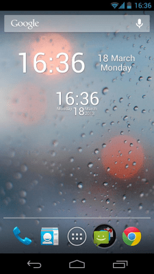 Скриншот приложения Простые цифровые часы - №2