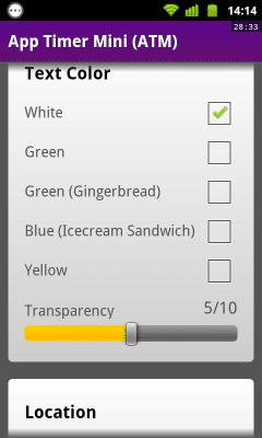 Скриншот приложения Таймер приложения Mini (ATM) - №3