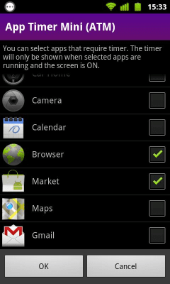 Скриншот приложения Таймер приложения Mini (ATM) - №4
