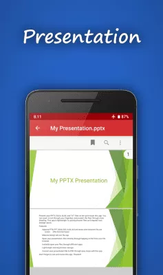 Скриншот приложения Моя презентация PPTX - №2