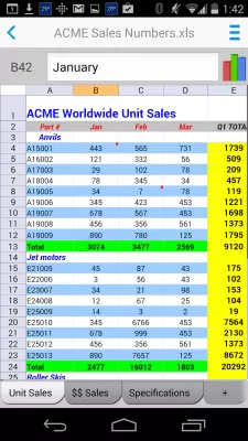 Скриншот приложения Docs To Go - Free Office Suite - №5