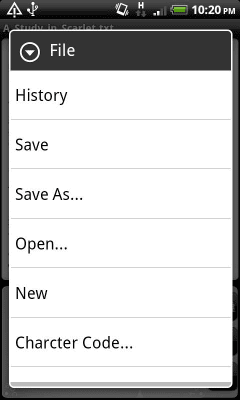 Скриншот приложения Jota Text Editor - №3