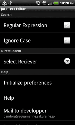 Скриншот приложения Jota Text Editor - №4