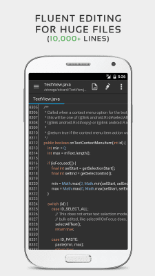 Скриншот приложения QuickEdit Текстовый редактор - №2