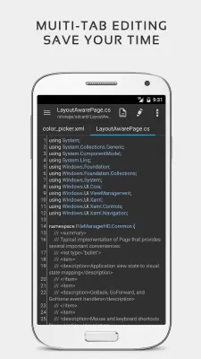 Скриншот приложения QuickEdit Текстовый редактор - №4
