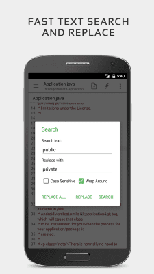 Скриншот приложения QuickEdit Текстовый редактор - №7