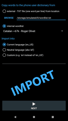 Скриншот приложения User Dictionary Manager (UDM) - №3