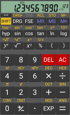 Скриншот приложения RealCalc Scientific Calculator - №1