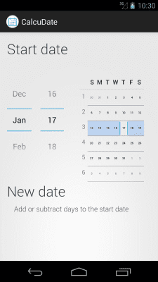 Скриншот приложения CalcuDate - №1