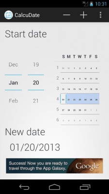 Скриншот приложения CalcuDate - №3