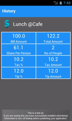 Скриншот приложения Tip Calculator Classic - №5