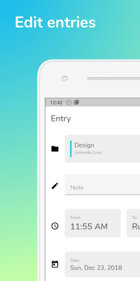 Скриншот приложения Jiffy - Учет времени - №4