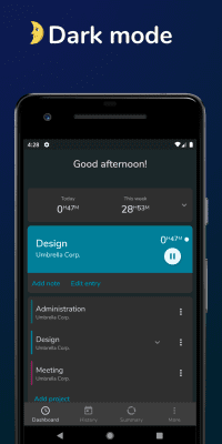 Скриншот приложения Jiffy - Учет времени - №6