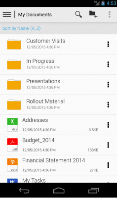 Скриншот приложения SAP Mobile Documents - №1