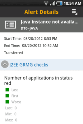 Скриншот приложения SAP System Monitoring - №2