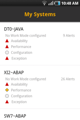 Скриншот приложения SAP System Monitoring - №3