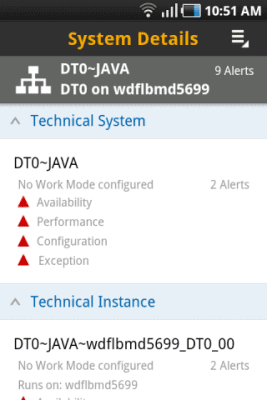 Скриншот приложения SAP System Monitoring - №4