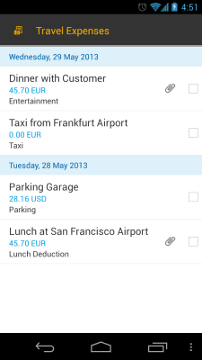 Скриншот приложения SAP Travel Receipt Capture - №2