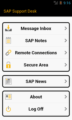 Скриншот приложения SAP Support Desk - №2