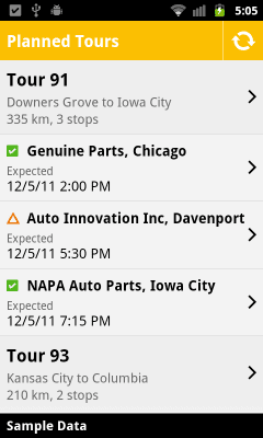 Скриншот приложения SAP TM Notifier - №4