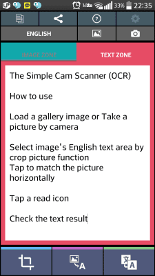 Скриншот приложения Простой текст Сканер (OCR) - №2