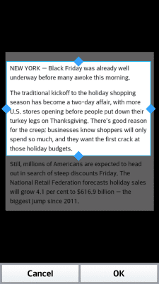 Скриншот приложения Простой текст Сканер (OCR) - №3