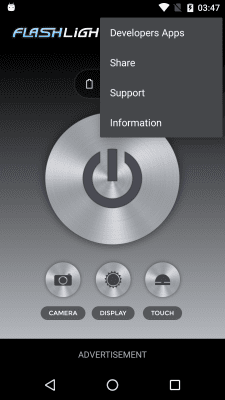 Скриншот приложения Gabenative Фонарик - №3