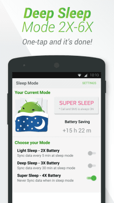 Скриншот приложения Battery Saver 2X - №2