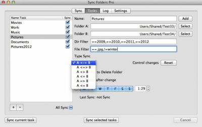 Скриншот приложения Sync Folders Free - №2