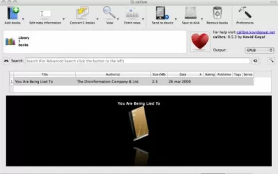 Скриншот приложения calibre для Mac - №2