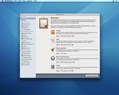 Скриншот приложения MacCleanse - №1