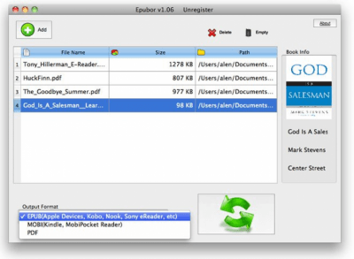 Скриншот приложения Mac eBook Converter - №1