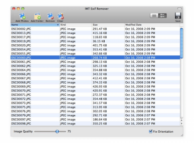 Скриншот приложения IMT Exif Remover - №2