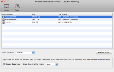 Скриншот приложения Wondershare Data Recovery - №2