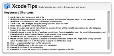 Скриншот приложения Xcode Tips Widget - №1