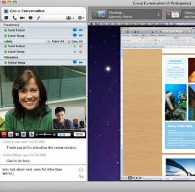 Скриншот приложения Microsoft Lync - №3