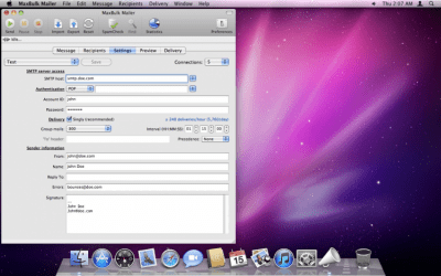 Скриншот приложения MaxBulk Mailer - №3