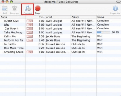 Скриншот приложения Macsome iTunes Converter for Mac - №1