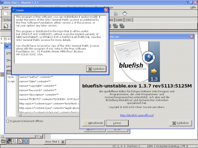 Скриншот приложения Bluefish Editor - №4